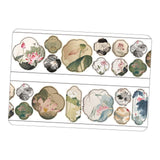 Maxbell Scrapbooking Stickers Creative Washi Tape for Card Crafting Journal Supplies Lotus
