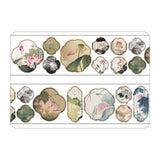 Maxbell Scrapbooking Stickers Creative Washi Tape for Card Crafting Journal Supplies Lotus