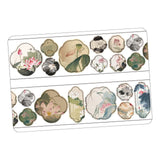 Maxbell Scrapbooking Stickers Creative Washi Tape for Card Crafting Journal Supplies Lotus