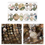 Maxbell Scrapbooking Stickers Creative Washi Tape for Card Crafting Journal Supplies Lotus