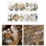 Maxbell Scrapbooking Stickers Creative Washi Tape for Card Crafting Journal Supplies Lotus
