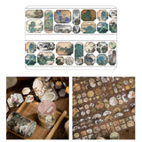Maxbell Scrapbooking Stickers Creative Washi Tape for Card Crafting Journal Supplies Mountain