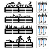 Maxbell Medals Wall Organizer Iron Wall Mounted Race Medal Hanger Display for Soccer style A