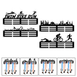 Maxbell Medals Wall Organizer Iron Wall Mounted Race Medal Hanger Display for Soccer style A