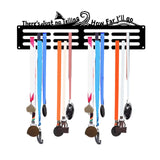 Maxbell Medals Wall Organizer Iron Wall Mounted Race Medal Hanger Display for Soccer style  B