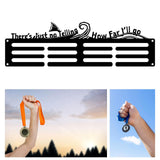 Maxbell Medals Wall Organizer Iron Wall Mounted Race Medal Hanger Display for Soccer style  B