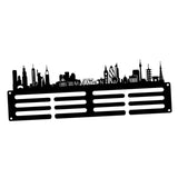Maxbell Medals Wall Organizer Iron Wall Mounted Race Medal Hanger Display for Soccer style C