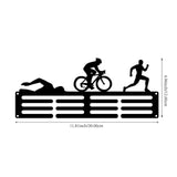 Maxbell Medals Wall Organizer Iron Wall Mounted Race Medal Hanger Display for Soccer style D