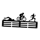 Maxbell Medals Wall Organizer Iron Wall Mounted Race Medal Hanger Display for Soccer style D
