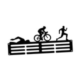 Maxbell Medals Wall Organizer Iron Wall Mounted Race Medal Hanger Display for Soccer style D