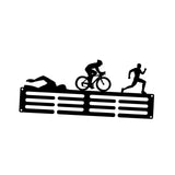Maxbell Medals Wall Organizer Iron Wall Mounted Race Medal Hanger Display for Soccer style D