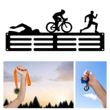 Maxbell Medals Wall Organizer Iron Wall Mounted Race Medal Hanger Display for Soccer style D