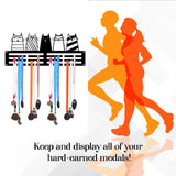 Maxbell Sports Medal Hanger Race Medal Holder for Study Room Living Room Gym 30cmx12.4cm