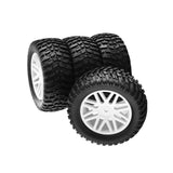 Maxbell 4x 1/10 RC Off Road Tires and Wheels Replacement for 94107,94170,94155,94177 white
