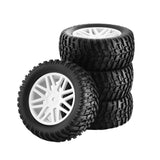 Maxbell 4x 1/10 RC Off Road Tires and Wheels Replacement for 94107,94170,94155,94177 white