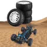 Maxbell 4x 1/10 RC Off Road Tires and Wheels Replacement for 94107,94170,94155,94177 white
