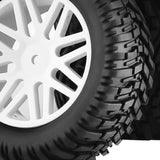 Maxbell 4x 1/10 RC Off Road Tires and Wheels Replacement for 94107,94170,94155,94177 white