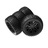 Maxbell 4x 1/10 RC Off Road Tires and Wheels Replacement for 94107,94170,94155,94177 black