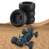 Maxbell 4x 1/10 RC Off Road Tires and Wheels Replacement for 94107,94170,94155,94177 black