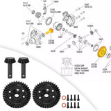 Maxbell Steel Bevel Gear Set Replace Parts Sturdy 13T-37T for RC Model Car DIY Parts