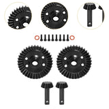 Maxbell Steel Bevel Gear Set Replace Parts Sturdy 13T-37T for RC Model Car DIY Parts