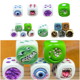 Maxbell Halloween Decoration Dice Gift Toy Prop Monster Dice for Halloween Pub Party Eye