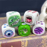 Maxbell Halloween Decoration Dice Gift Toy Prop Monster Dice for Halloween Pub Party Eye