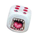 Maxbell Halloween Decoration Dice Gift Toy Prop Monster Dice for Halloween Pub Party Mouth