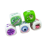 Maxbell Halloween Decoration Dice Gift Toy Prop Monster Dice for Halloween Pub Party 5pcs A