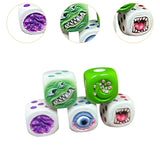 Maxbell Halloween Decoration Dice Gift Toy Prop Monster Dice for Halloween Pub Party 5pcs A