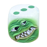 Maxbell Halloween Decoration Dice Gift Toy Prop Monster Dice for Halloween Pub Party Green face