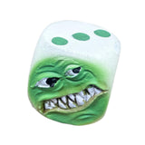 Maxbell Halloween Decoration Dice Gift Toy Prop Monster Dice for Halloween Pub Party Green face