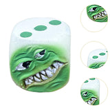 Maxbell Halloween Decoration Dice Gift Toy Prop Monster Dice for Halloween Pub Party Green face