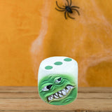 Maxbell Halloween Decoration Dice Gift Toy Prop Monster Dice for Halloween Pub Party Green face