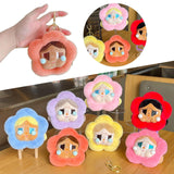 Maxbell Push Keychain Doll Cartoon Girl Flower Stuffed Doll for Valentine Gifts Toys