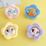 Maxbell Push Keychain Doll Cartoon Girl Flower Stuffed Doll for Valentine Gifts Toys