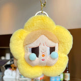 Maxbell Push Keychain Doll Cartoon Girl Flower Stuffed Doll for Valentine Gifts Toys