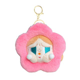 Maxbell Push Keychain Doll Cartoon Girl Flower Stuffed Doll for Valentine Gifts Toys