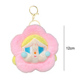 Maxbell Push Keychain Doll Cartoon Girl Flower Stuffed Doll for Valentine Gifts Toys