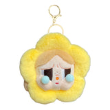 Maxbell Push Keychain Doll Cartoon Girl Flower Stuffed Doll for Valentine Gifts Toys