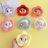Maxbell 12 Pieces Plush Doll Keychain Flower Key Pendant for Key Year Gifts