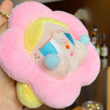 Maxbell 12 Pieces Plush Doll Keychain Flower Key Pendant for Key Year Gifts