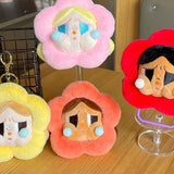 Maxbell 12 Pieces Plush Doll Keychain Flower Key Pendant for Key Year Gifts