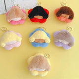 Maxbell 12 Pieces Plush Doll Keychain Flower Key Pendant for Key Year Gifts