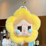 Maxbell 12 Pieces Plush Doll Keychain Flower Key Pendant for Key Year Gifts