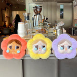 Maxbell 12 Pieces Plush Doll Keychain Flower Key Pendant for Key Year Gifts