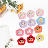Maxbell 12 Pieces Plush Doll Keychain Flower Key Pendant for Key Year Gifts