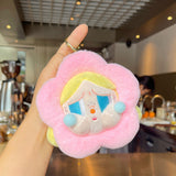 Maxbell 12 Pieces Plush Doll Keychain Flower Key Pendant for Key Year Gifts