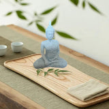 Maxbell Seated Buddha Statue Buddhism Spiritual Decor for Shops Tabletop Decorations A