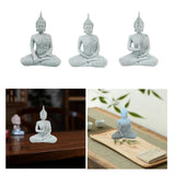 Maxbell Seated Buddha Statue Buddhism Spiritual Decor for Shops Tabletop Decorations A